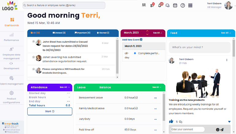 Global HR Software User friendly portal