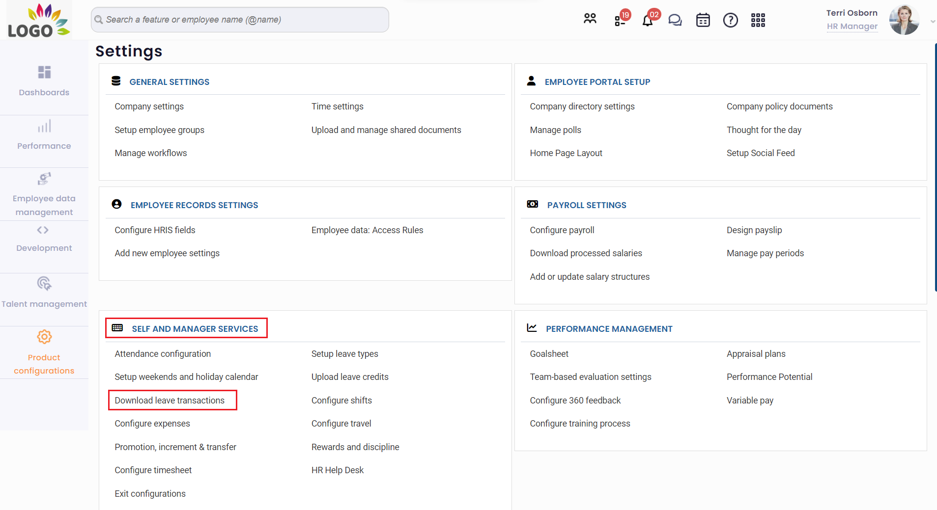 View Leave Transactions 