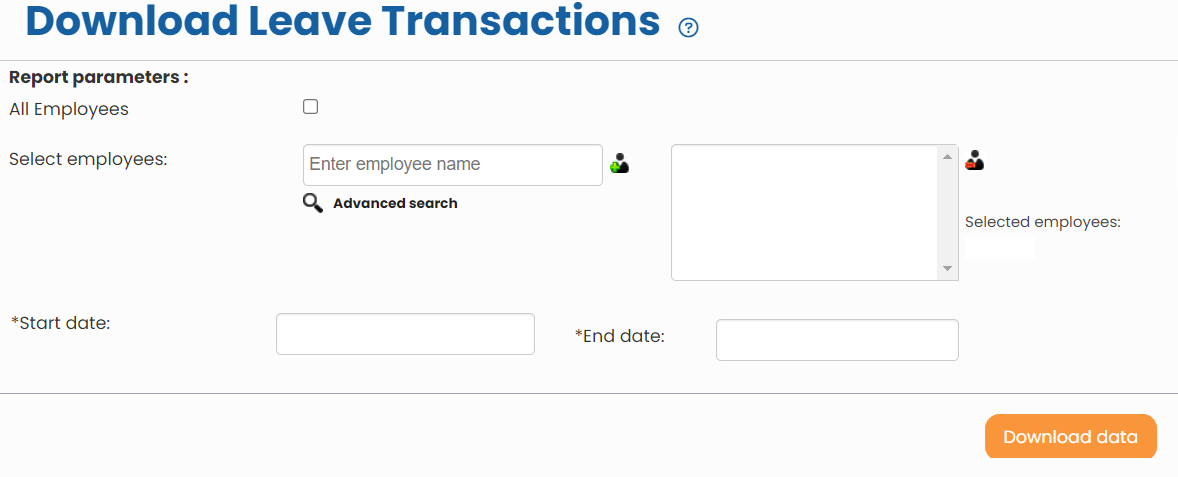 View Leave Transactions 