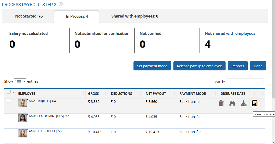 Finalize Payroll