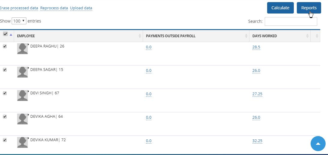 Payroll Reports