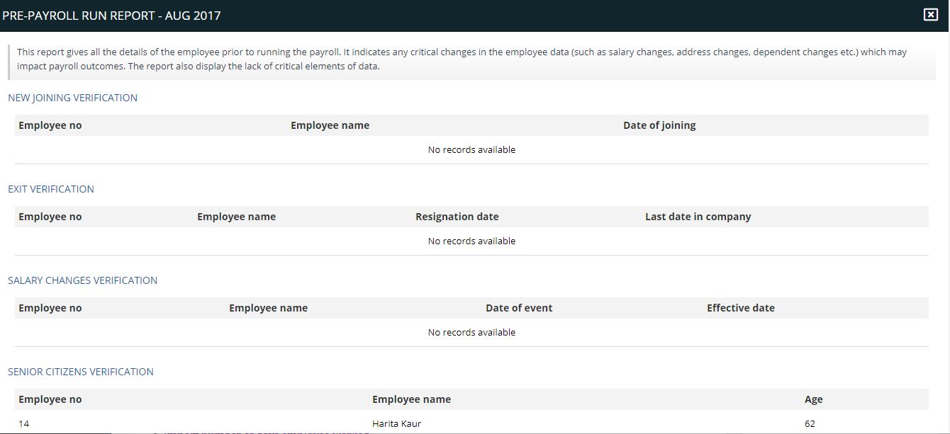 Payroll Reports