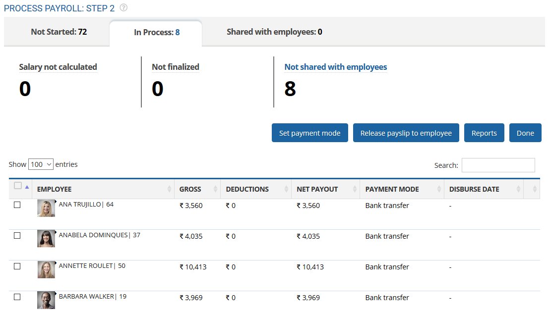 Set Payment Mode 