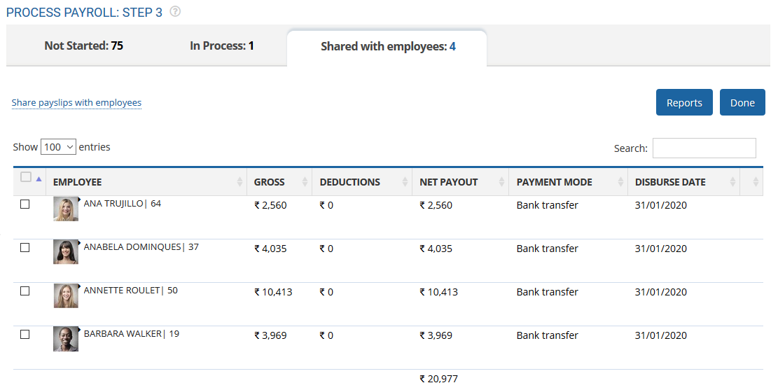 Share Payslips with Employees