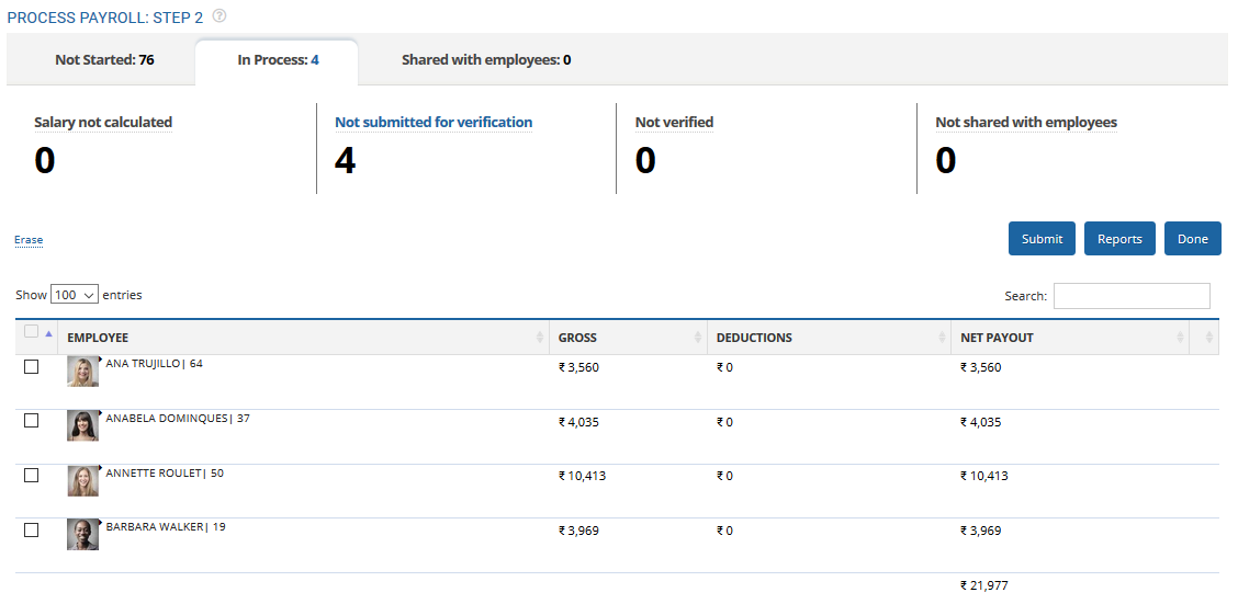 Submit Payroll for Approval 