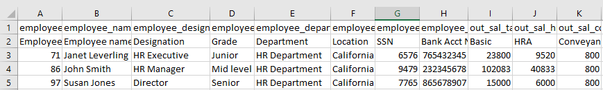 Upload Past Salaries for Employees