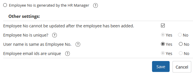 Setup Rules to Generate Employee Number