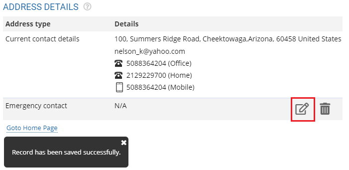 Fill Address Onboarding Form