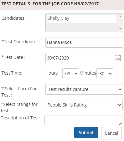 Assign Test and Interview to Candidates