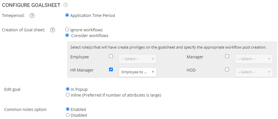 Configure Goalsheet Rules