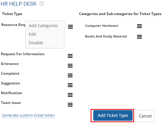 Add Categories and Subcategories