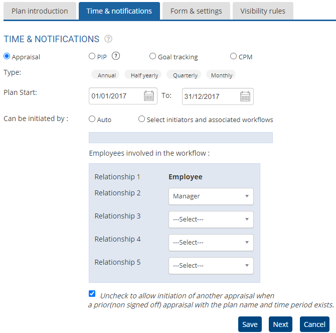 Appraisal Timelines and Notifications