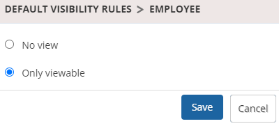 Setup Visibility Rules for the Appraisal