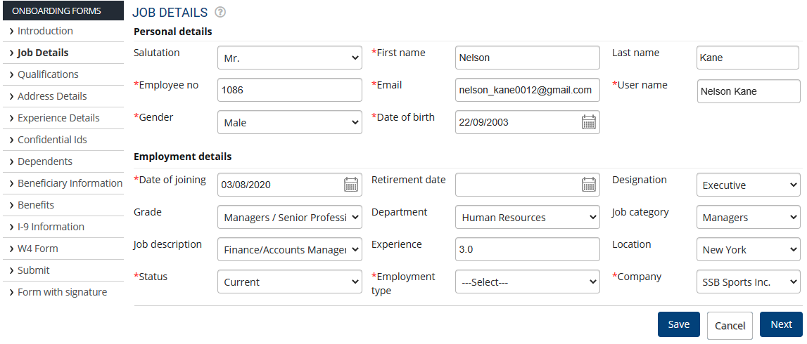 Complete Onboarding Process