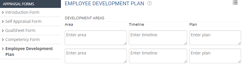 fill development plan form