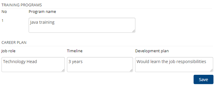 how to fill development plan form