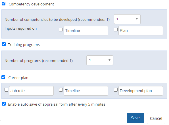 development plan form