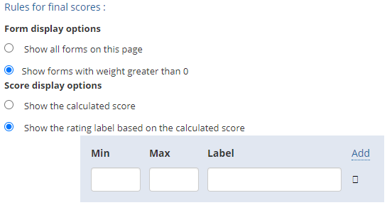 final score form