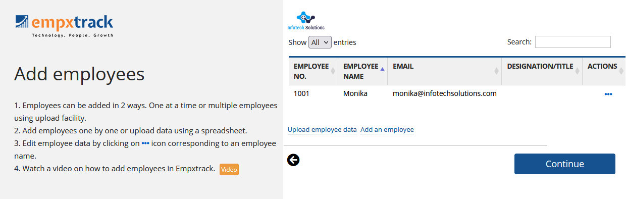 Setup Empxtrack Free Payroll