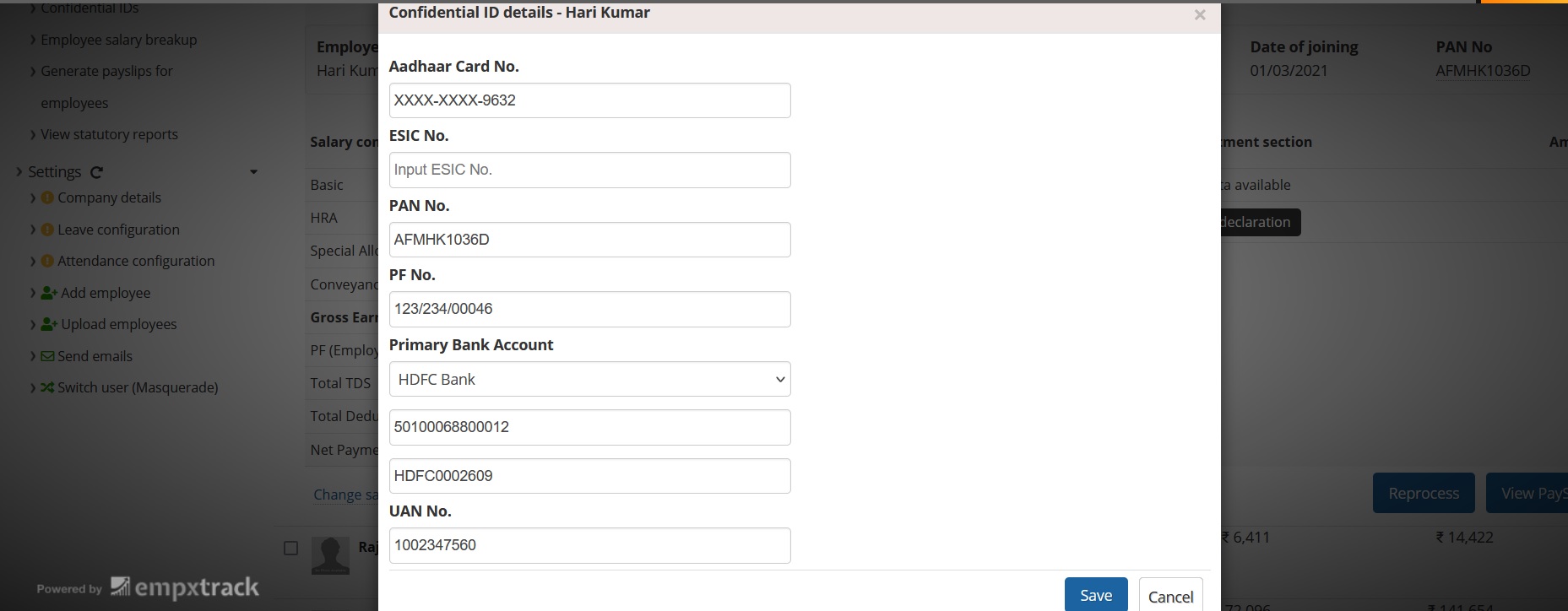 Empxtrack Payroll Lite