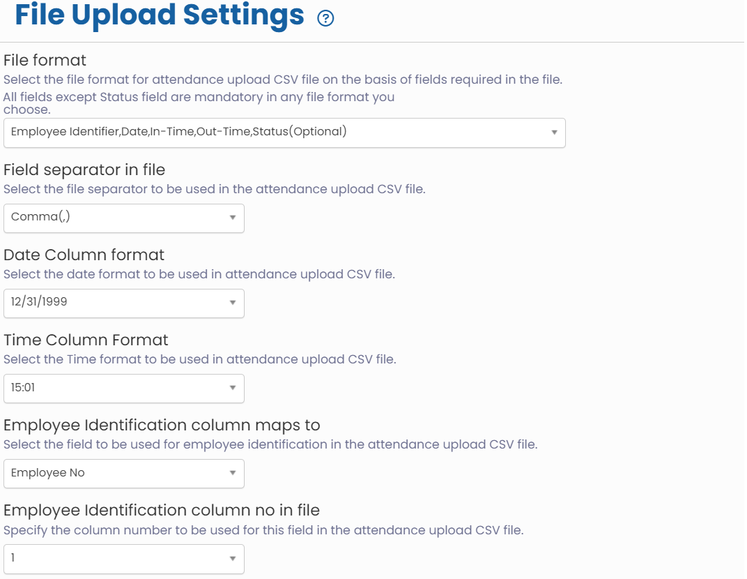 Setup Attendance and Time Calculation Rules