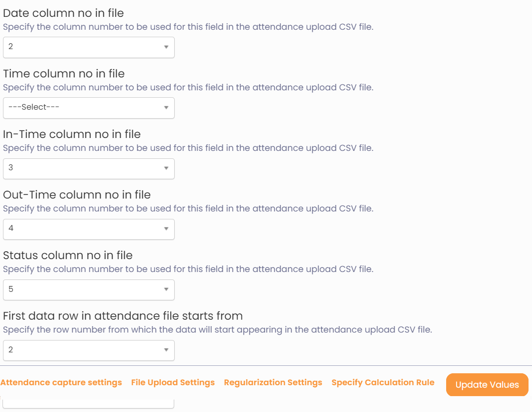 Setup Attendance and Time Calculation Rules