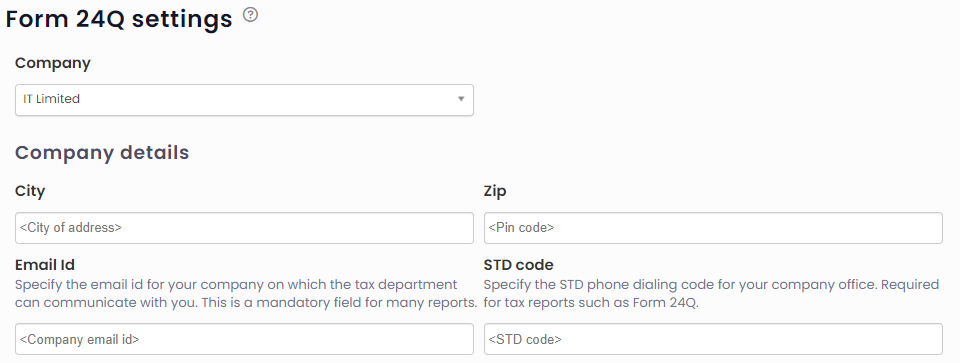 payroll configurations